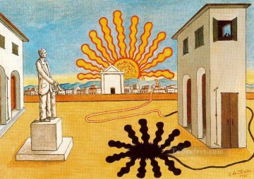 sol naciente en la plaza 1976 Giorgio de Chirico Surrealismo metafísico Pinturas al óleo